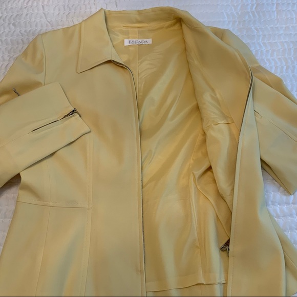 Escada Margaretha Ley Yellow Blazer Jacket - Picture 4 of 9
